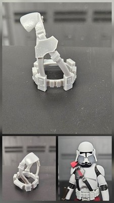 Star Wars 3.75 1/18 3D Printed Clone Belt Accessories