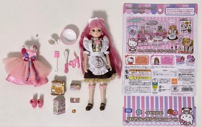 Takara Tomy Licca Chan Hello Kitty Collab Doll Set Sweets Cafe