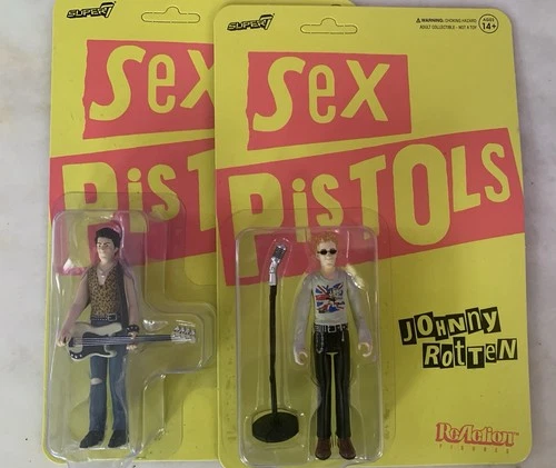 Sex Pistols - Johnny Rotten and Sid Vicious Set of 2 pieces Reaction Figures