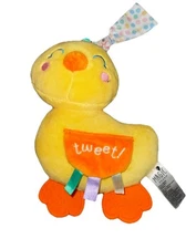 Magic Years Baby Toy Happy Spring Yellow Duck Crinkle ASMR Teether Lovey