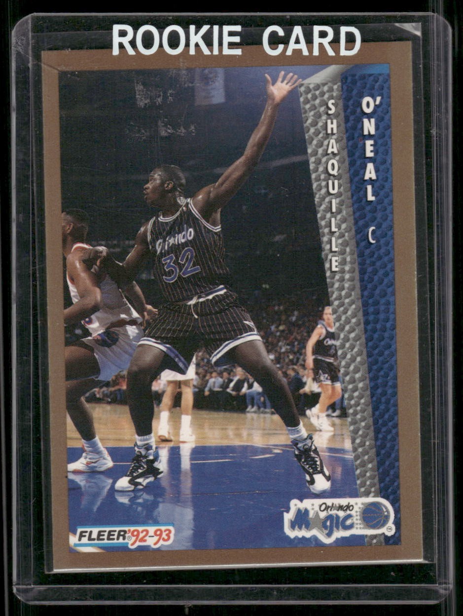 SHAQUILLE O'NEAL 1992-93 FLEER ROOKIE CARD RC #401 ORLANDO MAGIC