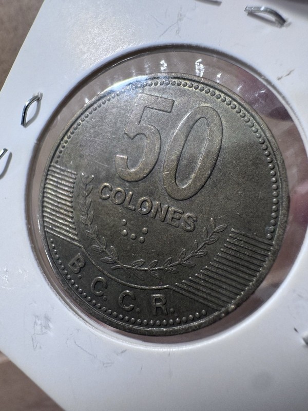 Costa Rica 2002 50 Colones KM#201.2 Republica de Costa Rica Copper-Nickel