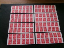 8 Carnets 10 timbres AUTOADHESIF - Marianne de LA MOUCHE -  3744A-C5 a 3744-C12.