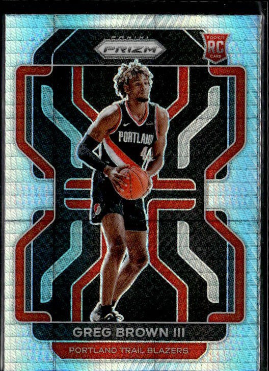 2021-22 Panini Prizm #291 Greg Brown III Hyper