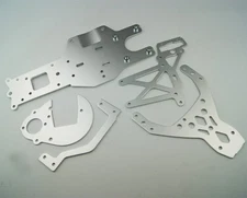 Rear Chassis Gear Plates Braces Kit for HPI Rovan Kingmotor Baja 5B 5T SS buggy