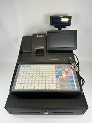 Sam4s SPS 520 Cash Register with Flat Keyboard & Drawer & KEYS