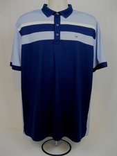 Callaway Mens Polo Shirt L Large Opti-Dri Golf SS Short Sleeve Blue