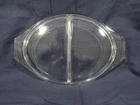 Vintage Pyrex 945C Clear Glass Divided Casserole Lid ONLY No Chips