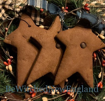 Lg. Primitive Gingerbread Star Ornament Hanger