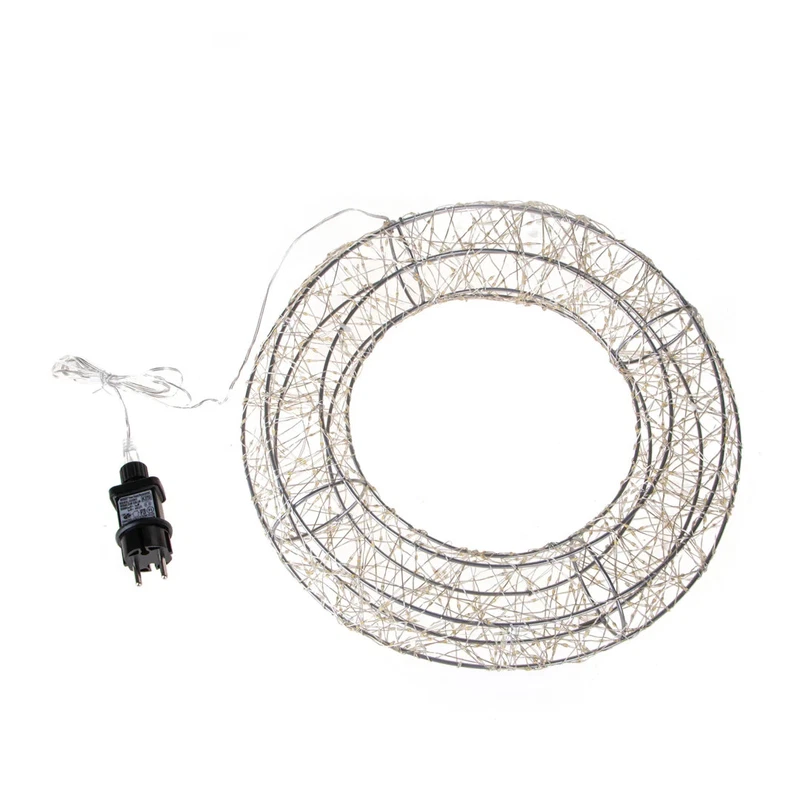 Ghirlanda SUPER LUMINOSA Luce di Natale BRANDANI Led Corona Luce Calda Natalizia, fotografia 7 di 7