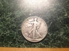1945 Walking Liberty Half Dollar (silver/green)