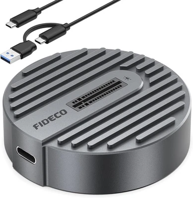 FIDECO M.2 NVME SATA SSD Docking Station, USB 3.2 Gen 2 10Gbps SSD Gehäuse