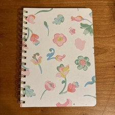 Coach Spiral Notebook with Dreamy Land Floral Print Chalk 160 Pages C9698 New