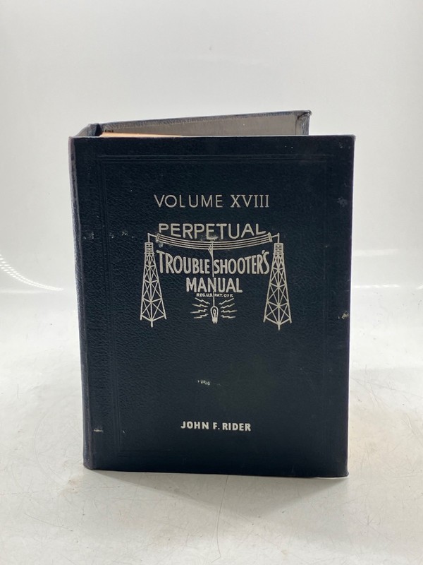 John F Rider Perpetual Trouble Shooters Volume XVIII Manual Good Condition