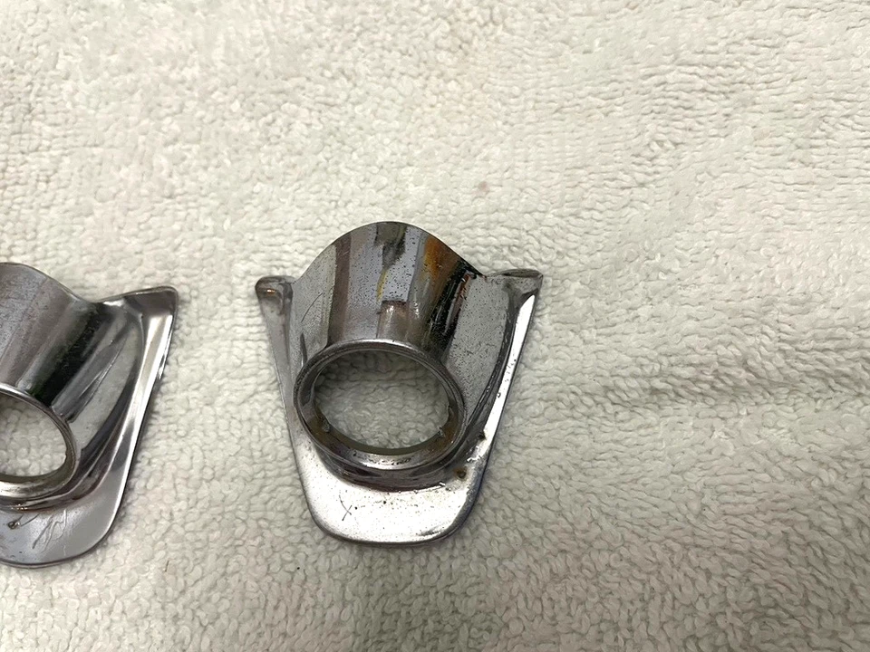 1960 Chevrolet Impala windshield wiper bezels left and right originals - Image 3 of 4