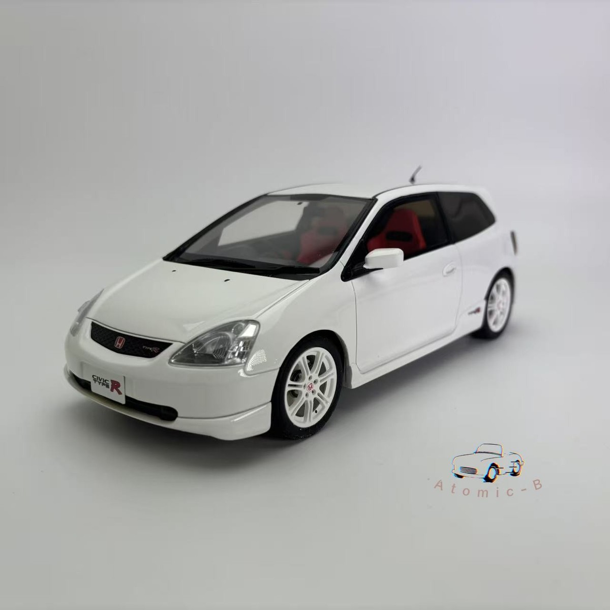 OTTO 1:18 Honda Civic TYPE-R EP3 white Resin Unopenable Car Model