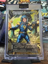 2026 Wild Card Atompunk Fantasy Football True 1/1 Matthew Stafford Gold Vinyl