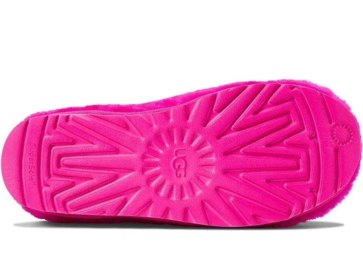 UGG Classic Cozy Bootie Shearling Rock Rose Pink In / Outdoor Slippers Womens 6 - Image 2 of 4