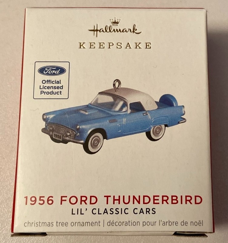 2021 Hallmark *1956 Ford Thunderbird* Lil Classic Cars Mini Ornament  New