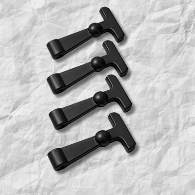 4Pcs Heavy Duty Cooler Latches Replacement Rubber For YETI & RTIC Coolers Black