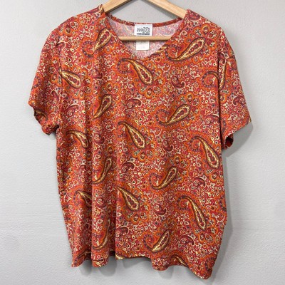 Vintage Next Generation Top Sz 1X Paisley Boho Festival Retro Y2K Cottagecore