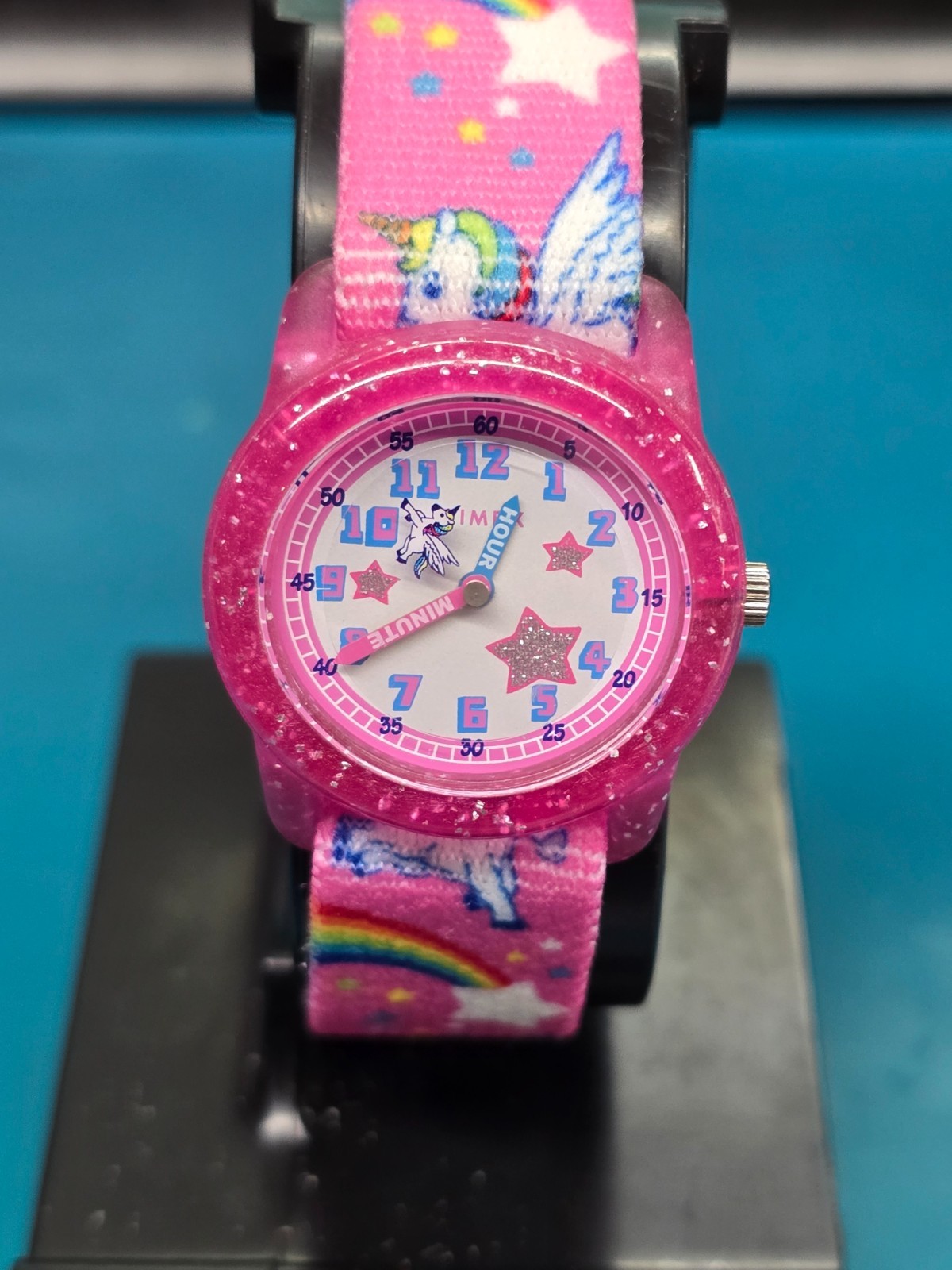 Time Working Floating Kids Timex 25500 Wristwatch Unicorn Second Hand Teacher - vintagewatches.pk