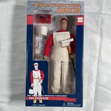 VINTAGE CONSTRUCTION JACK The PAINTER 12"  ACTION FIGURE by LINK 2002 NIB