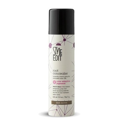 Cruelty-Free Root Concealer Spray - Instant Gray Coverage in Dark Brown 2 Oz