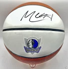 Max Christie Signed Basketball Dallas Mavericks White Panel Auto PSA/DNA COA