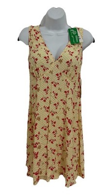 NWT NA-KD women's floral Mini dress,v Neck made LENZING ECOVERO fibers.Size S#3