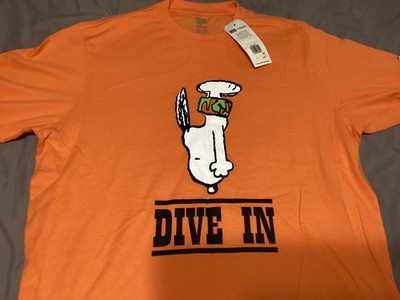 (SZ M) Levis X Peanuts Collaboration Dive In Snoopy Shirt (Orange)