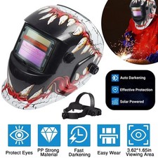 True color Solar Auto Darkening Welding Helmet Arc Tig Mig Grinding Hood