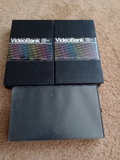Lot of 3 Video Storage Case VHS black plastic