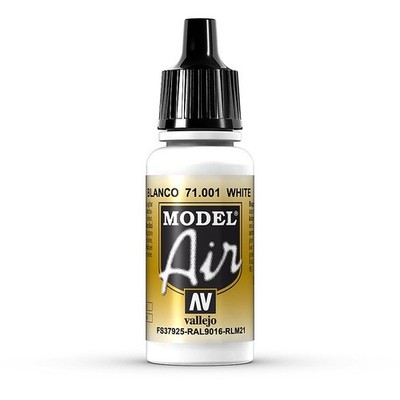 Vallejo Model Air Color 71.001 - Weiß - 17 ml