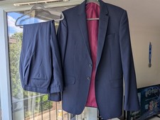 Blue 2 Piece Slim Fit Suit - Mens M&S Collect - Jacket 38R, Trousers 34W 31L