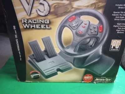 Interact V3 Racing Wheel & Pedals SV-280 With Adjustable Tilt  - PC Gaming
