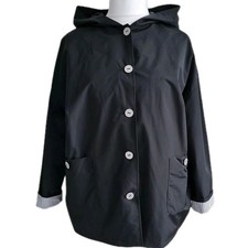 Damen Jacke mit Kapuze Gr.46/48, neu, Regenjacke,schwarz 