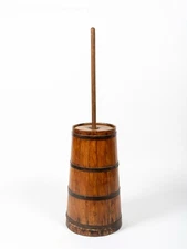 Antique Butter Churn Richmond Cedar Works Virginia, Early 20th Century
