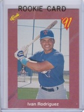 IVAN RODRIGUEZ ROOKIE CARD 1991 Classic RC Baseball Texas Rangers Detroit Tigers
