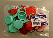 100 Tappi in Plastica Colorati Per Bottiglie Vetro Tappo Vino Salsa Conserve 332