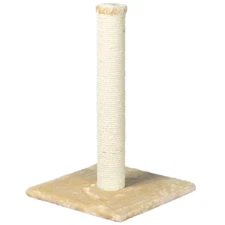 Parla Cat Scratching Post Scratcher Furniture Indoor Tree Tower 24 In Tall Beige