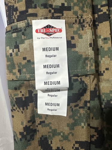 NEW TruSpec USMC BDU Pants Medium Regular Digital Woodland Camo - Picture 2 of 7