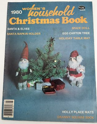 1980 Women s Household Christmas Book Vintage Crafts Patterns Magazine Beads