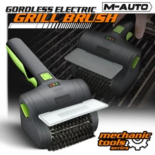 BBQ Electric Grill Cleaning Scrub Brush Rechargeable & Cordless w/Type-C Cable