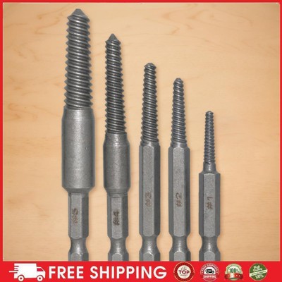 5/6 Pcs Hexagonal Handle Broken Head Screw Extractor Damaged Screw Extractor