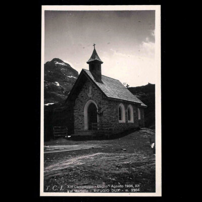 Postcard Postcard Val Martello Camping Refuge Dux Touring Club Italiano 1934