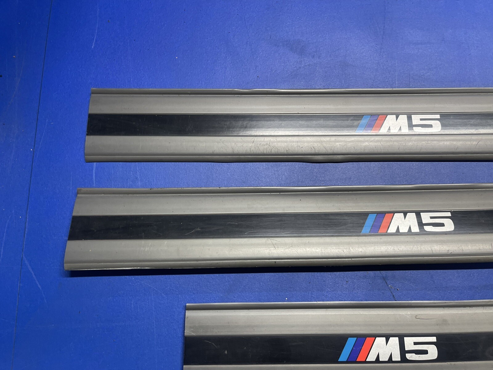 BMW E34 M5 Sills Door Plate Trim Scuff Sill Strip Genuine OEM **Only Three** eBay