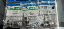 3-pack lot Sharkbite PEX Evopex Push Connect Reducing Coupling 3/4 x 1/2" K058A