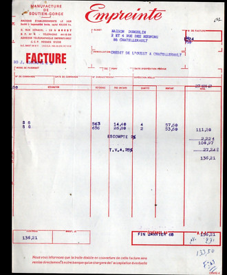 BREST (29) UNTERWÄSCHEFABRIK / BH ''LE HER / IMPRESSUM'' 1968