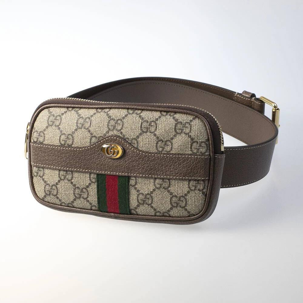 Pack ceinture Gucci Fanny sac ceinture GG ceinture suprême Ophidia PVC avec sac poussière